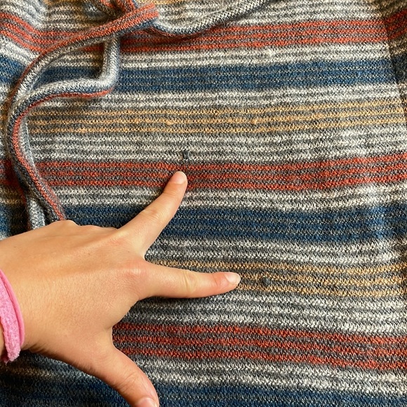 VTG Missoni 70s 80s wool stripe collared maxi dress 42 medium POCKETS - Picture 16 of 16